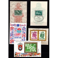 Ungarn - Miniark - Samling med 10 forskellige ark.